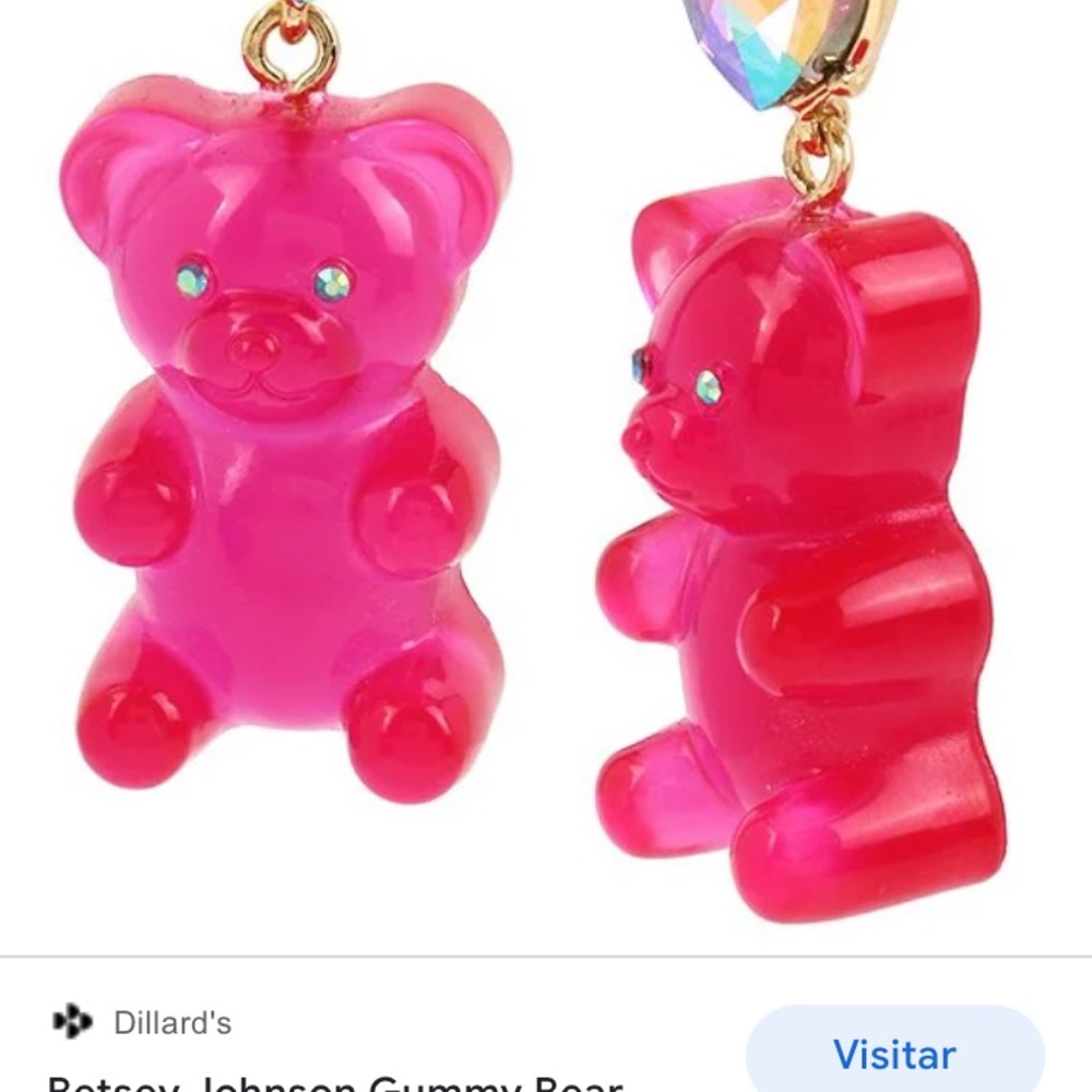 Betsey johnson Gummy Bear set (earrings & necklace )